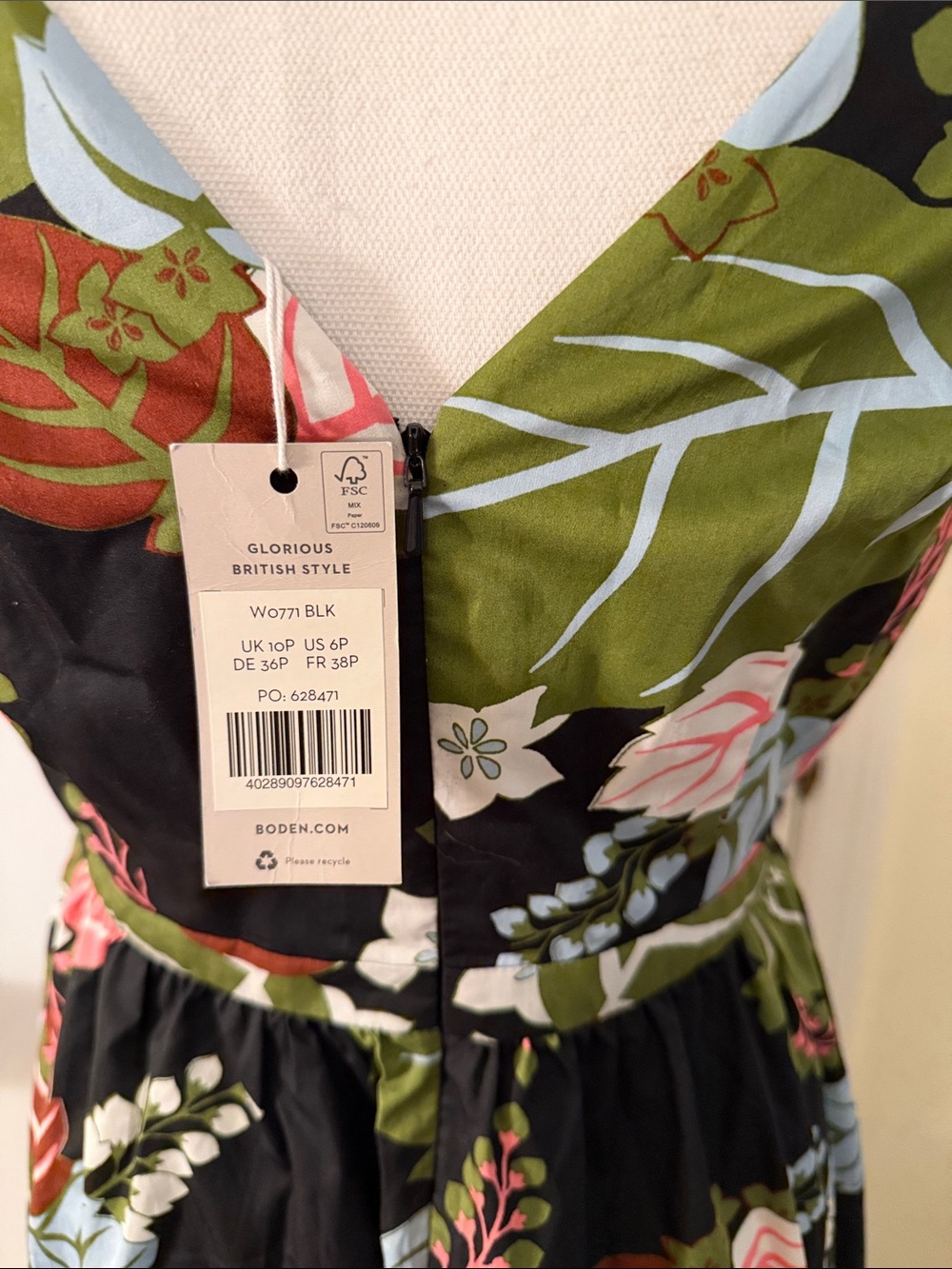 Boden Frill Sleeve Maxi Dress NWT! - Picture 9 of 9